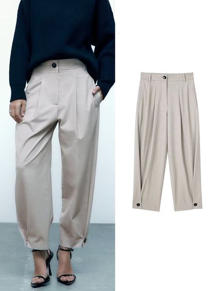 women's pants s traf est 2023 solid women folds spring summer office outfits zipper harem pant high street loose trousers 230306, Black;white
women's pants s traf est 2023 solid women folds spring summer office outfits zipper harem pant high street loose trousers 230306, Black;white