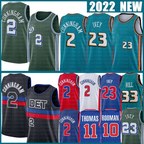 2 cade cunningham 23 jaden ivey basketball jerseys isiah thomas grant hill dennis rodman blue teal shirt retro 2022 2023 city jersey, Black;red
2 cade cunningham 23 jaden ivey basketball jerseys isiah thomas grant hill dennis rodman blue teal shirt retro 2022 2023 city jersey, Black;red