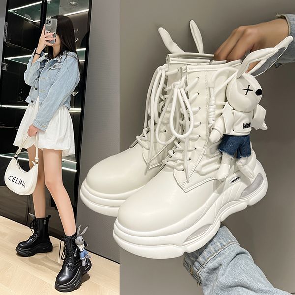boot platform high fashion side zipper lace up versatile warm cartoon animal decoration white 230307, Black
boot platform high fashion side zipper lace up versatile warm cartoon animal decoration white 230307, Black