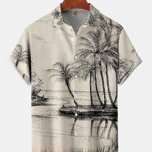men's casual shirts molilulu coconut tree chest pocket short sleeve hawaiian shirt 230306, White;black
men's casual shirts molilulu coconut tree chest pocket short sleeve hawaiian shirt 230306, White;black