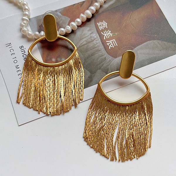 ear cuff flahsbuy vintage exaggerate metal gold color plated flowing long tassel earrings for women party jewelry accessories gift 230306, Silver
ear cuff flahsbuy vintage exaggerate metal gold color plated flowing long tassel earrings for women party jewelry accessories gift 230306, Silver