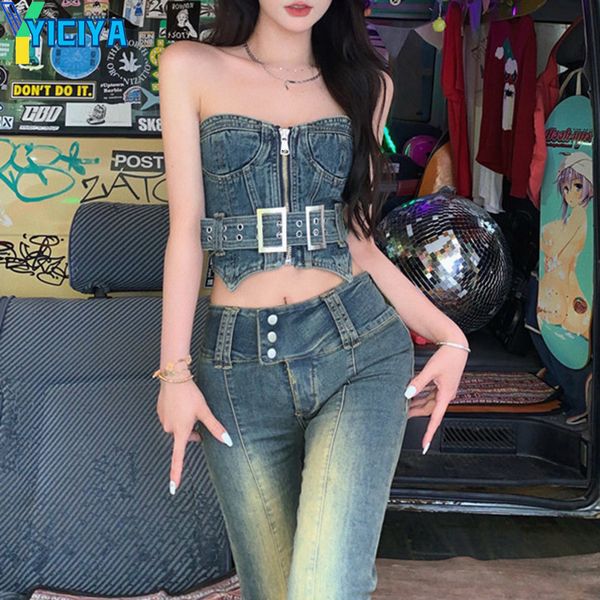 women's two piece pants yiciya women's club party short crop igh waist jeans outfits summer fashion denim pants flare pants 2-piec, White
women's two piece pants yiciya women's club party short crop igh waist jeans outfits summer fashion denim pants flare pants 2-piec, White
