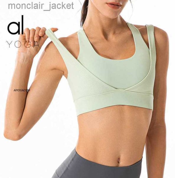 designer brand tank alos yoga sports bra back fitness gathering high strength running bra with chest pad, White
designer brand tank alos yoga sports bra back fitness gathering high strength running bra with chest pad, White