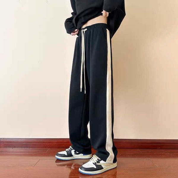 men's pants men's pants tide loose straight trousers wide leg hanging sweatpants casual bottoms harajuku streetwear plus size male, Black
men's pants men's pants tide loose straight trousers wide leg hanging sweatpants casual bottoms harajuku streetwear plus size male, Black