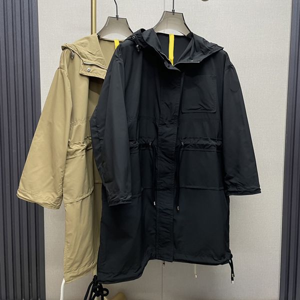 designer women trench coats medium and long drawcord elastic belt waist closure hooded work clothes windbreaker loose casual versatile sunsc, Tan;black
designer women trench coats medium and long drawcord elastic belt waist closure hooded work clothes windbreaker loose casual versatile sunsc, Tan;black