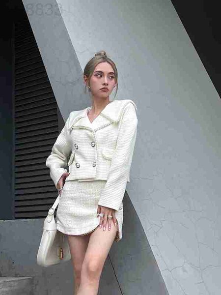 women's wool & blends designer brand jacket new autumn winter western suit fashion pearl button tweed coat spring overcoat 3dyd, Black
women's wool & blends designer brand jacket new autumn winter western suit fashion pearl button tweed coat spring overcoat 3dyd, Black