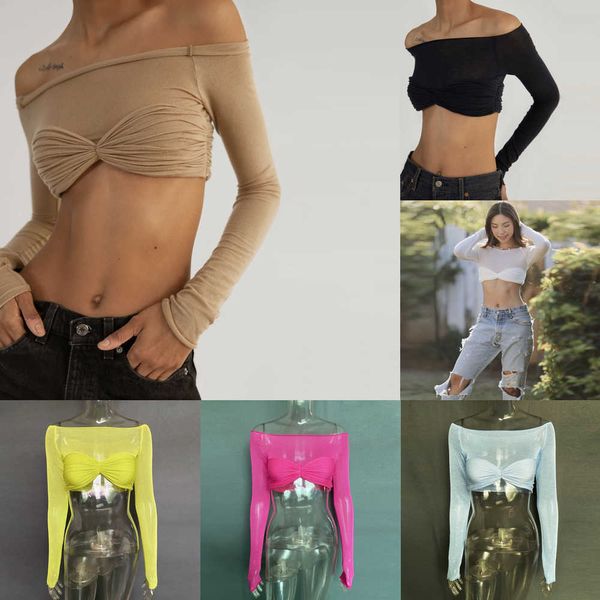 2023 wholesale spring summer women tees t-shirt off shoulder perspective wrapped chest short croptshirts for ladies outfits, White
2023 wholesale spring summer women tees t-shirt off shoulder perspective wrapped chest short croptshirts for ladies outfits, White
