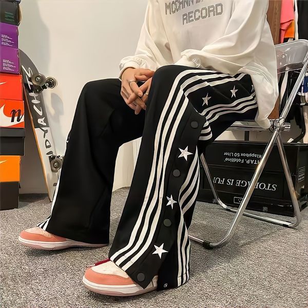 qnpqyx red hippie pants women printed star punk y2k sweatpants oversize fashion streetwear high waisted black loose wide leg trousers, Black;white
qnpqyx red hippie pants women printed star punk y2k sweatpants oversize fashion streetwear high waisted black loose wide leg trousers, Black;white