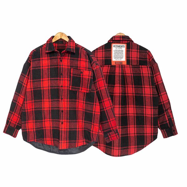 men's casual shirts vetements shirt jacket men women high street v shape blouse1 1 thick fabric cotton striped plaid red 230306, White;black
men's casual shirts vetements shirt jacket men women high street v shape blouse1 1 thick fabric cotton striped plaid red 230306, White;black