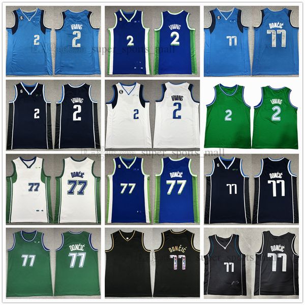 2023 new city 77 luka basketball jersey 2 kyrie doncic irving stitched with 6 patch white blue green jerseys shorts, Black;red
2023 new city 77 luka basketball jersey 2 kyrie doncic irving stitched with 6 patch white blue green jerseys shorts, Black;red
