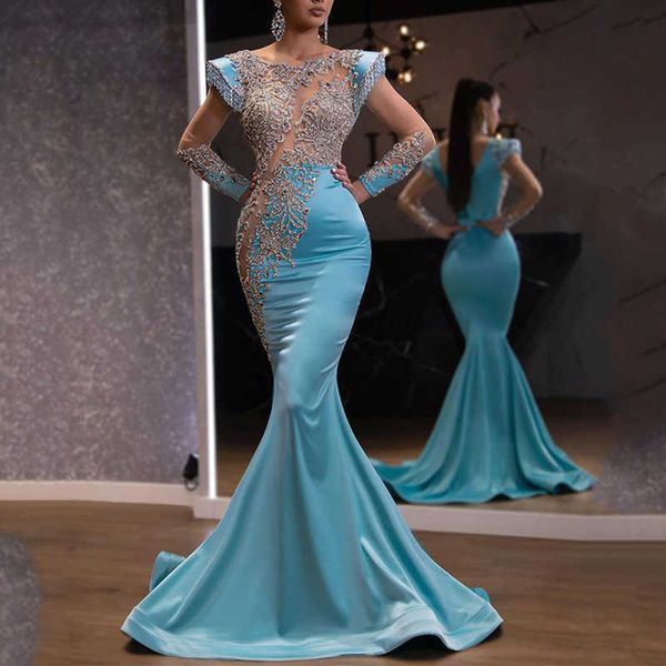 party dresses 2023 new daily light blue fishtail dress banquet president sarkin series slim temperament annual meeting evening dress woman t, White;black
party dresses 2023 new daily light blue fishtail dress banquet president sarkin series slim temperament annual meeting evening dress woman t, White;black
