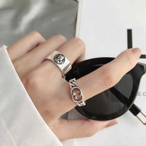 2023 new luxury fashion jewelry for open personality simple female index finger ring, Silver
2023 new luxury fashion jewelry for open personality simple female index finger ring, Silver
