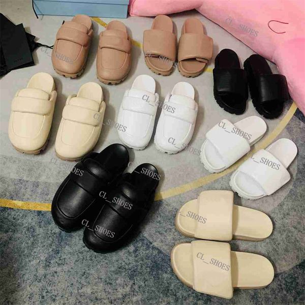 designer slipper mules woman sandals soft padded nappa slides pillow slippers summer flat leather loafers triangle logo mule, Black
designer slipper mules woman sandals soft padded nappa slides pillow slippers summer flat leather loafers triangle logo mule, Black