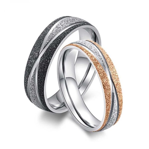 band rings megin d new romantic simple abrazine pearl sand titanium steel couple rings for men women friend fashion design gift jewelry aa23, Silver
band rings megin d new romantic simple abrazine pearl sand titanium steel couple rings for men women friend fashion design gift jewelry aa23, Silver