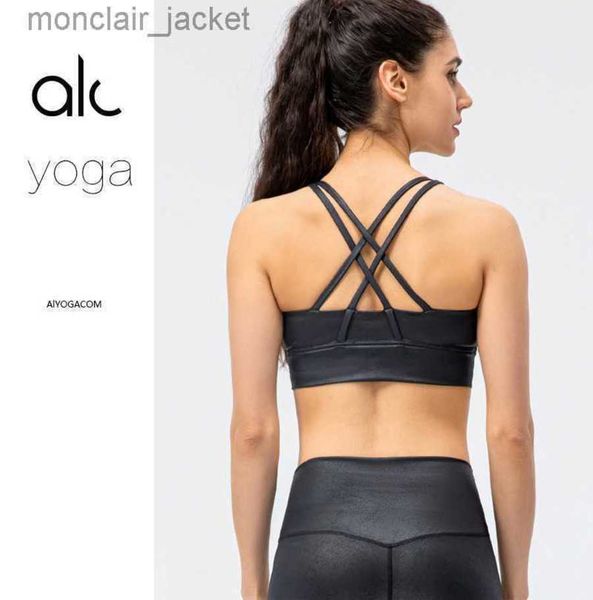 designer brand tank alos yoga bronzed nude sports bra with cross back and shockproof upper support sports bra for women, White
designer brand tank alos yoga bronzed nude sports bra with cross back and shockproof upper support sports bra for women, White