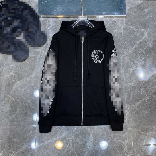2023 new men's and women's zipper hoodie fashion brand ch autumn and winter series high street leisure loose 67k3, Black
2023 new men's and women's zipper hoodie fashion brand ch autumn and winter series high street leisure loose 67k3, Black