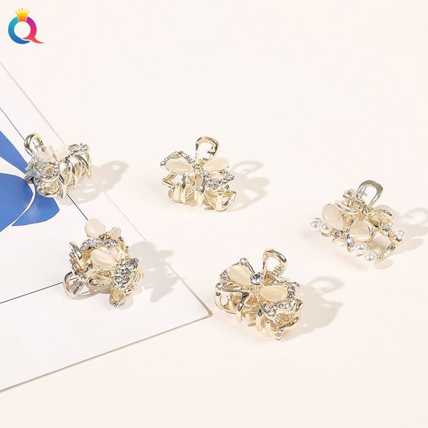 new korean women ribbon hair claw hair clip rhinestone flower butterfly mini grab high-end headwear hair accessories 1858, Slivery;white
new korean women ribbon hair claw hair clip rhinestone flower butterfly mini grab high-end headwear hair accessories 1858, Slivery;white