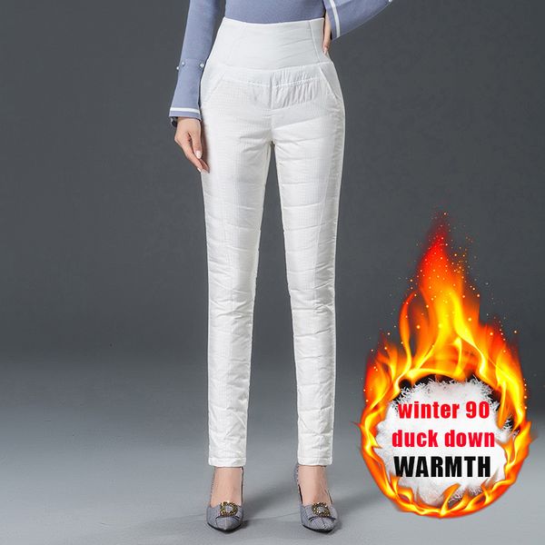 women's pants s winter down high waist elastic cotton thin white duck pencil for female trousers casual 230306, Black;white
women's pants s winter down high waist elastic cotton thin white duck pencil for female trousers casual 230306, Black;white
