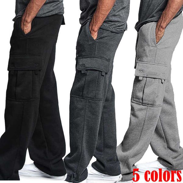 men's pants new casual men's drawstring elastic waist solid color pocket cargo pants sports pants sweatpants z0306, Black
men's pants new casual men's drawstring elastic waist solid color pocket cargo pants sports pants sweatpants z0306, Black
