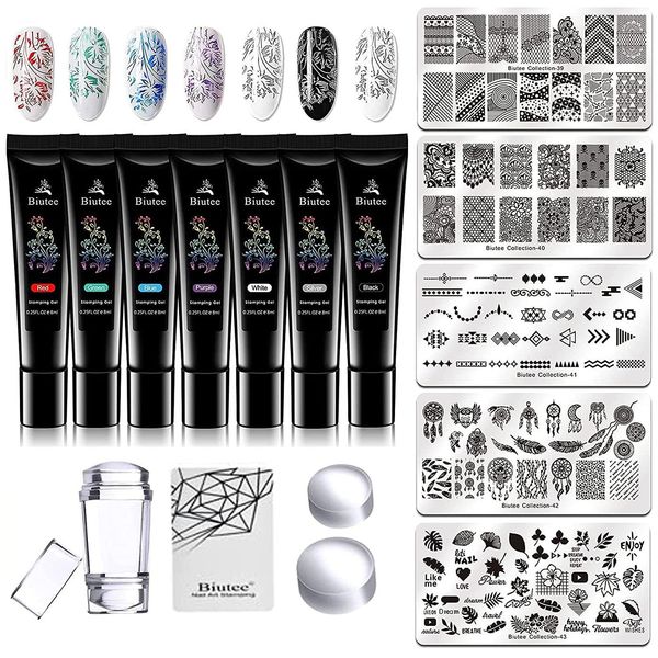nail art templates biutee 126cm stamping plate polish gel design boho flower lace stamp plates image 230307, White
nail art templates biutee 126cm stamping plate polish gel design boho flower lace stamp plates image 230307, White