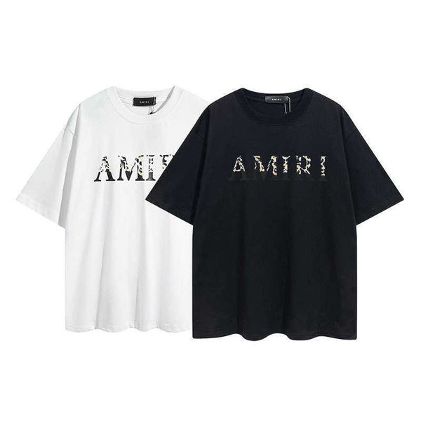 t-shirts amnri tee men women cotton leisure designer fashion brand simple letter leopard print crew neck short sleeve t-shirt men's w, White;black
t-shirts amnri tee men women cotton leisure designer fashion brand simple letter leopard print crew neck short sleeve t-shirt men's w, White;black