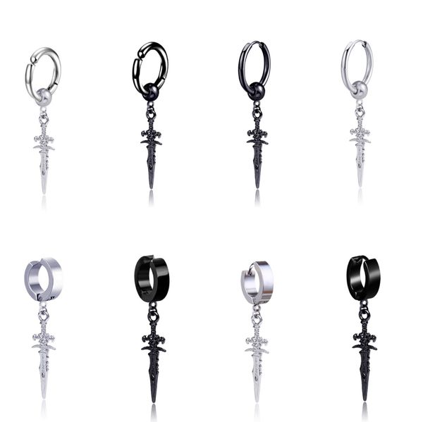 stud gothic unique mens spike stainless steel earring punk jewellery accessory hipster style punk dagger earrings sword cool, Golden;silver
stud gothic unique mens spike stainless steel earring punk jewellery accessory hipster style punk dagger earrings sword cool, Golden;silver