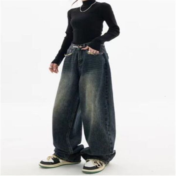 women's jeans high waist harajuku vintage bf style streetwear all match loose fashion femme wide leg denim trousers 230306, Blue
women's jeans high waist harajuku vintage bf style streetwear all match loose fashion femme wide leg denim trousers 230306, Blue