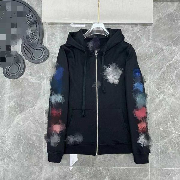 2023 new men's and women's zipper hoodie fashion brand ch autumn and winter series high street leisure loose em8q, Black
2023 new men's and women's zipper hoodie fashion brand ch autumn and winter series high street leisure loose em8q, Black