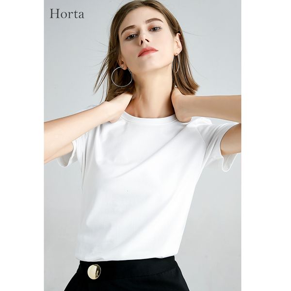 women's tshirt horta 2023 summer mercerized cotton tshirts soft bright solid thin slim fit luxurious tshirt 230306, White
women's tshirt horta 2023 summer mercerized cotton tshirts soft bright solid thin slim fit luxurious tshirt 230306, White