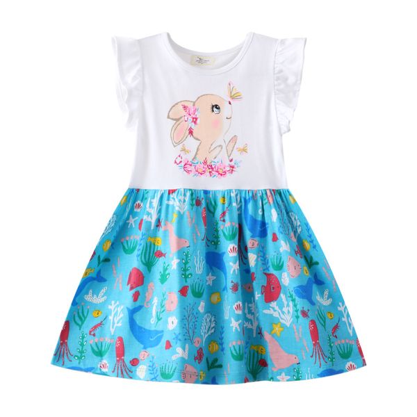 2023 summer dress baby girls rabbit vestidos cotton children casual clothes for kids 2-7 year, Red;yellow
2023 summer dress baby girls rabbit vestidos cotton children casual clothes for kids 2-7 year, Red;yellow