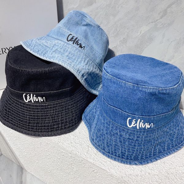 couples summer holiday designer bucket hats women travel street p denim material letter print 3 colors bucket hats, Blue;gray
couples summer holiday designer bucket hats women travel street p denim material letter print 3 colors bucket hats, Blue;gray