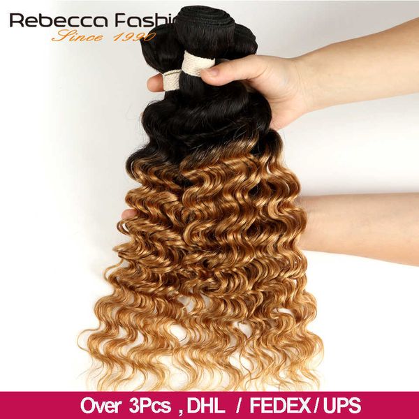wig caps rebecca ombre brazilian deep wave bundles 134 pcs remy 2 tone color t1b27# t1b30# t1b99j# 100 human hair bundles j230306, Black;brown
wig caps rebecca ombre brazilian deep wave bundles 134 pcs remy 2 tone color t1b27# t1b30# t1b99j# 100 human hair bundles j230306, Black;brown