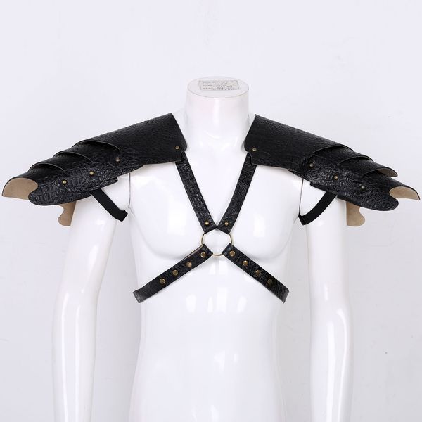 suspenders men body muscle harness belts gothic steampunk leather knights shoulder armors clubwear metal rivets chest straps costume 230307, Black;white
suspenders men body muscle harness belts gothic steampunk leather knights shoulder armors clubwear metal rivets chest straps costume 230307, Black;white