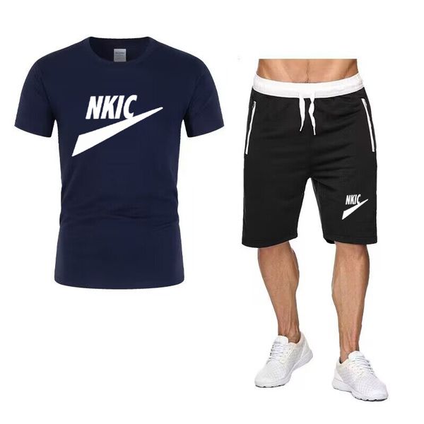 Fashion Men's Tracksuits Letter Print Men T shirt Shorts Suit 2 Piece Summer Casual Tracksuit Sets Sportswear Jogging Beach Pants T shirt, Navy blue
Fashion Men's Tracksuits Letter Print Men T shirt Shorts Suit 2 Piece Summer Casual Tracksuit Sets Sportswear Jogging Beach Pants T shirt, Navy blue