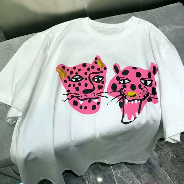 women's t shirt summer kpop pink leopard printing street loose t shirts for women short sleeve cotton harajuku tees crewneck y2k 23030, White
women's t shirt summer kpop pink leopard printing street loose t shirts for women short sleeve cotton harajuku tees crewneck y2k 23030, White