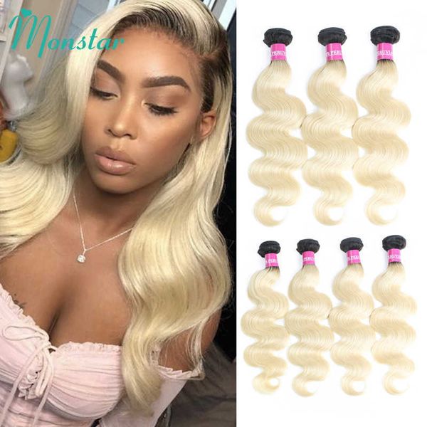 wig caps monstar 134 pcs lot two tone ombre color peruvian hair 1b613 blonde body wave human hair weave bundles remy hair can be dyed j23030, Black;brown
wig caps monstar 134 pcs lot two tone ombre color peruvian hair 1b613 blonde body wave human hair weave bundles remy hair can be dyed j23030, Black;brown