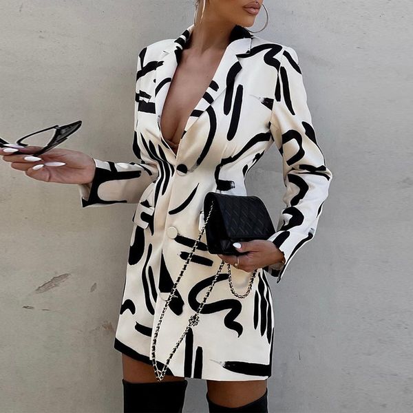 skirts fashion print long sleeve suit party dress office lady casual mini dress women elegant single-breasted slim fit blazer dress 230306, Black
skirts fashion print long sleeve suit party dress office lady casual mini dress women elegant single-breasted slim fit blazer dress 230306, Black