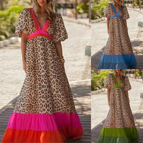 skirts patchwork v neck short sleeve dress women retro leopard print long dress summer casual loose maxi party dress 230306, Black
skirts patchwork v neck short sleeve dress women retro leopard print long dress summer casual loose maxi party dress 230306, Black