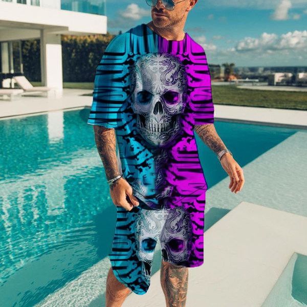 two piece set for men shorts 2023 tees printing t shirt streetwear male street hip hop summer casual size s-5xl, White;black
two piece set for men shorts 2023 tees printing t shirt streetwear male street hip hop summer casual size s-5xl, White;black