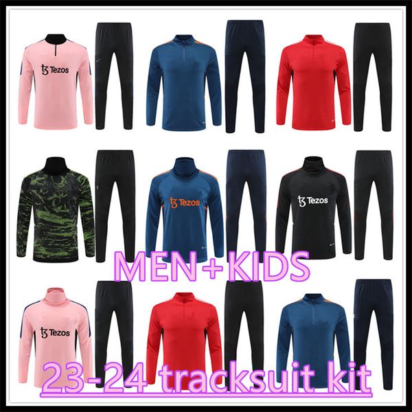 23 24 tracksuits man utd kid long sleeve pull zipper training suit men 2023 2024 football training kit jogging sets, Black
23 24 tracksuits man utd kid long sleeve pull zipper training suit men 2023 2024 football training kit jogging sets, Black