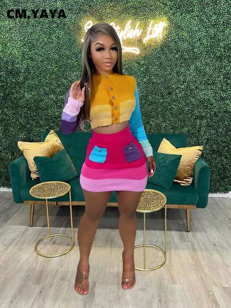 two piece dress cm.yaya rib knit women multicolor sweater and midi mini skirt suit autumn winter streetwear fashion two 2 piece set outfits, White
two piece dress cm.yaya rib knit women multicolor sweater and midi mini skirt suit autumn winter streetwear fashion two 2 piece set outfits, White