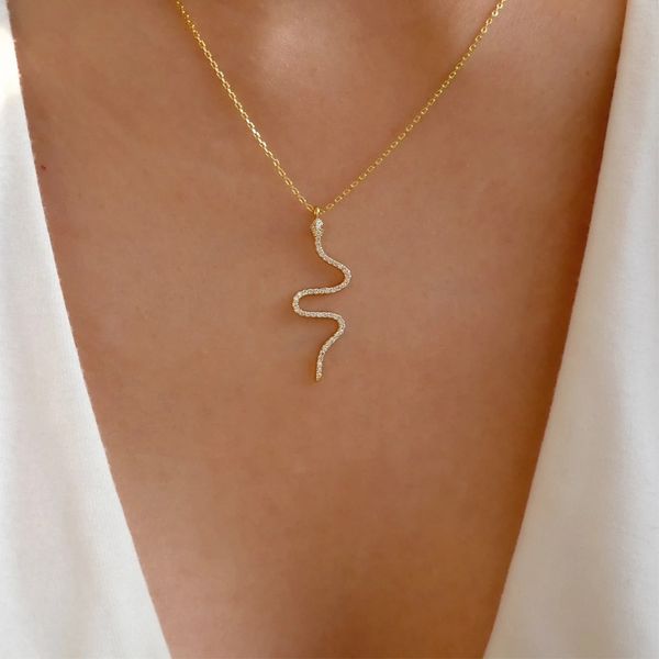 Small Snake Full Diamond Necklace Personality Fashion Vintage Snake Pendant Sweater Chain Female Wholesale
Small Snake Full Diamond Necklace Personality Fashion Vintage Snake Pendant Sweater Chain Female Wholesale