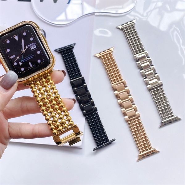 Steel Straps Stainless Band 88 Balls Chain Elastic Bands Wristband Luxury Bracelet for Apple Watch 38/40/41mm 42/44/45/mm Strap for iWatch Series 3 4 5 6 7 8 s i
Steel Straps Stainless Band 88 Balls Chain Elastic Bands Wristband Luxury Bracelet for Apple Watch 38/40/41mm 42/44/45/mm Strap for iWatch Series 3 4 5 6 7 8 s i