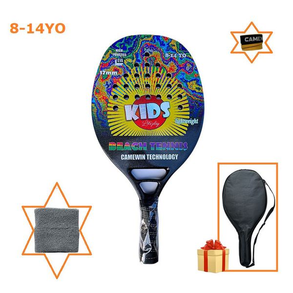tennis rackets 6-14 years old kids beach tennis racket beginner racket carbon fiber 270g light suitable for child with cover and one overglu
tennis rackets 6-14 years old kids beach tennis racket beginner racket carbon fiber 270g light suitable for child with cover and one overglu