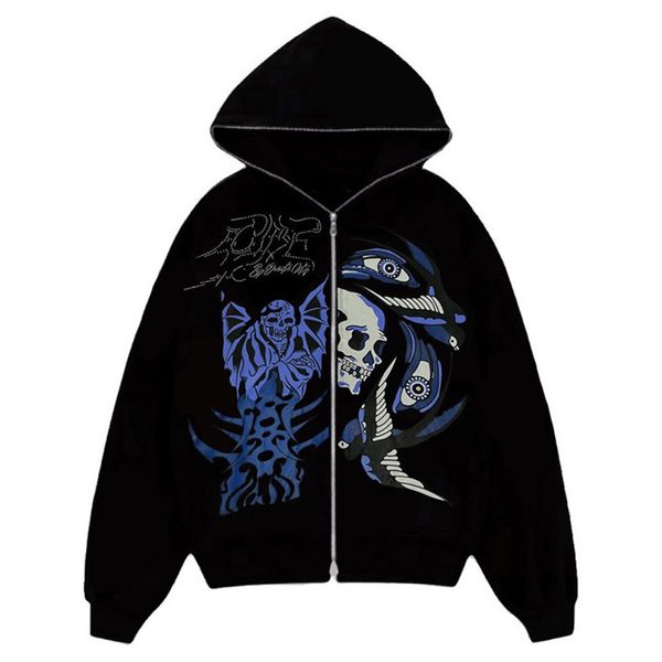 women's hoodies sweatshirts retro fashion y2k hoodie streetwear gothic sweatshirt pullover full zip jacket harajuku emo 230306, Black
women's hoodies sweatshirts retro fashion y2k hoodie streetwear gothic sweatshirt pullover full zip jacket harajuku emo 230306, Black
