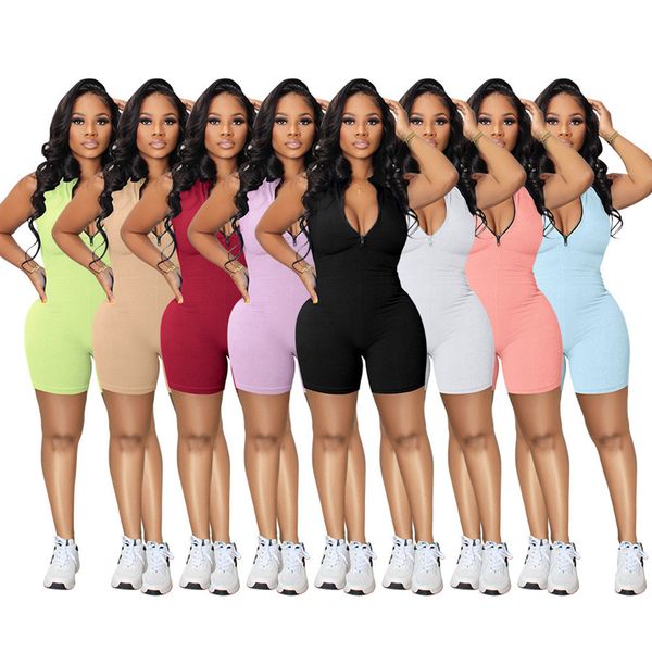 designer wholesale stand collar zipper short jumpers and playsuits sleeveless biker jumpsuits skinny casual sporty bodysuits 9415, Black;white
designer wholesale stand collar zipper short jumpers and playsuits sleeveless biker jumpsuits skinny casual sporty bodysuits 9415, Black;white
