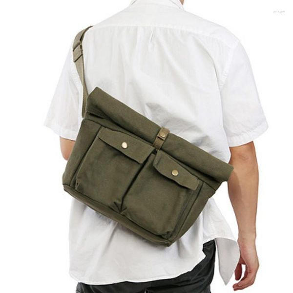 bag casual canvas messenger shoulder travel bags