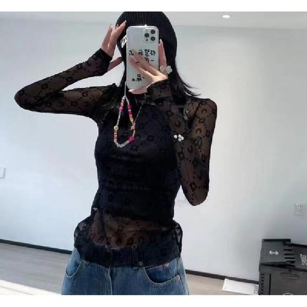 new womens knits tees moon flocking printing high collar folding pullover mesh breathable style tight long sleeved underwear t shirt women c, White
new womens knits tees moon flocking printing high collar folding pullover mesh breathable style tight long sleeved underwear t shirt women c, White