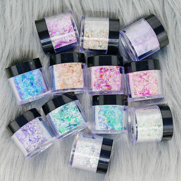 nail treatments 12pcsset acrylic powder with y glitter sequins chameleon flakes 3in1 for carving art decoratio 230307
nail treatments 12pcsset acrylic powder with y glitter sequins chameleon flakes 3in1 for carving art decoratio 230307