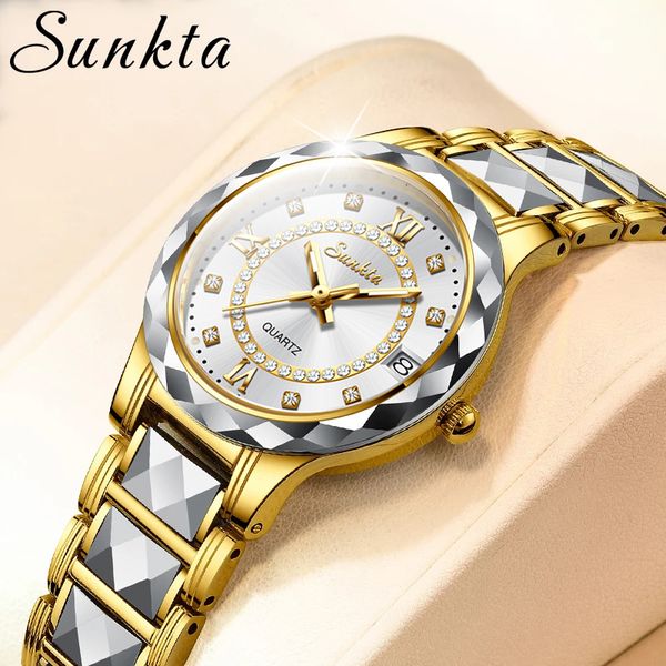 womens watches sunkta sapphire mirror luxury women tungsten steel material waterproof ladies diamond clock relogio feminino 230307, Slivery;golden
womens watches sunkta sapphire mirror luxury women tungsten steel material waterproof ladies diamond clock relogio feminino 230307, Slivery;golden
